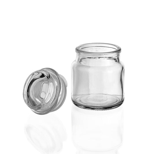 ENVASE DE VIDRIO MB100TV FLINT CON TAPA DE VIDRIO X 12 UNIDADES