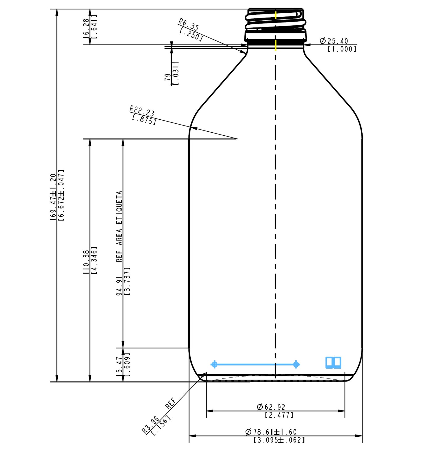 ENVASE DE VIDRIO 1253 AMBAR PILFER X 24 UNIDADES