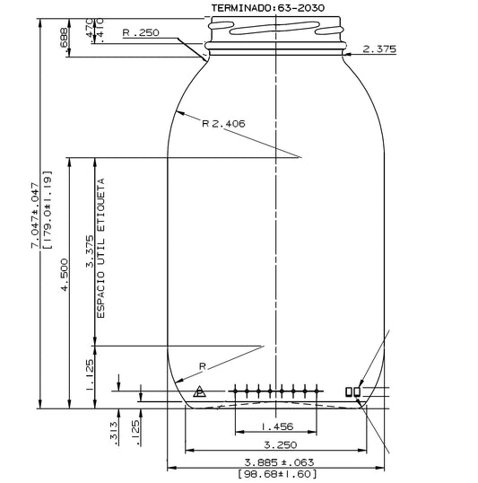 ENVASE DE VIDRIO 1265 FLINT TO X 12 UNIDADES