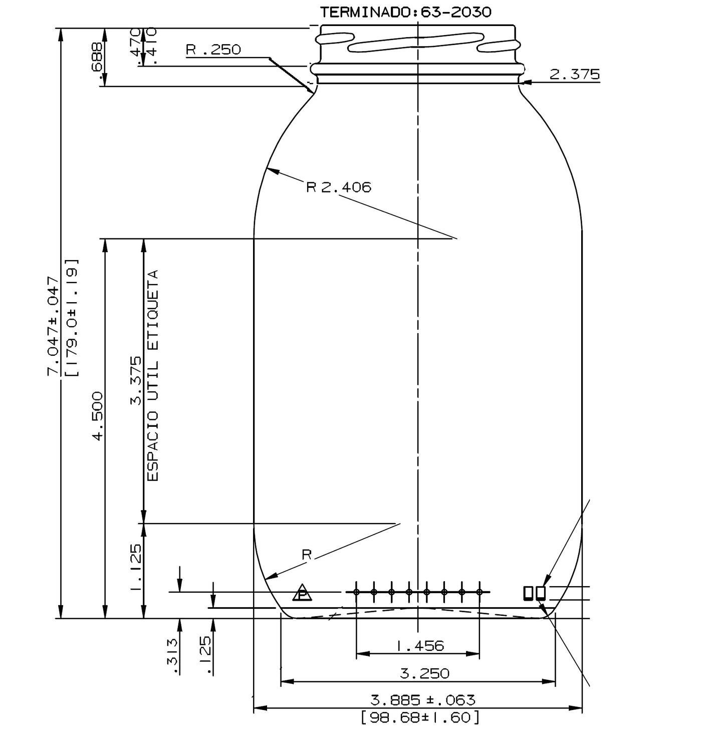 ENVASE DE VIDRIO 1265 FLINT TO X 12 UNIDADES