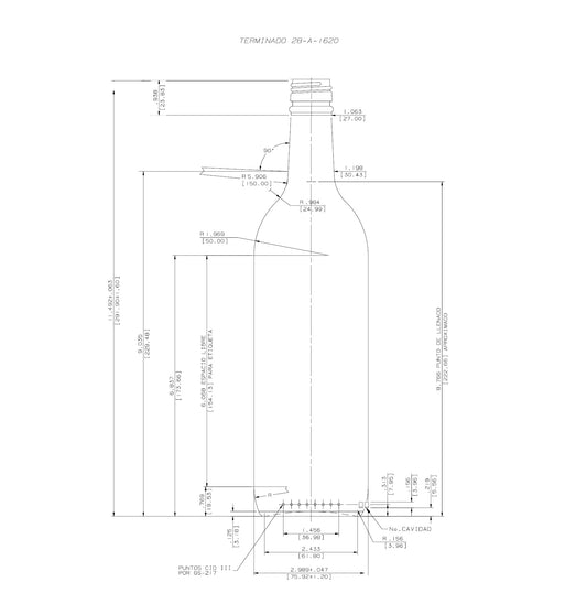 ENVASE DE VIDRIO 2312 AMBAR PILFER X 12 UNIDADES