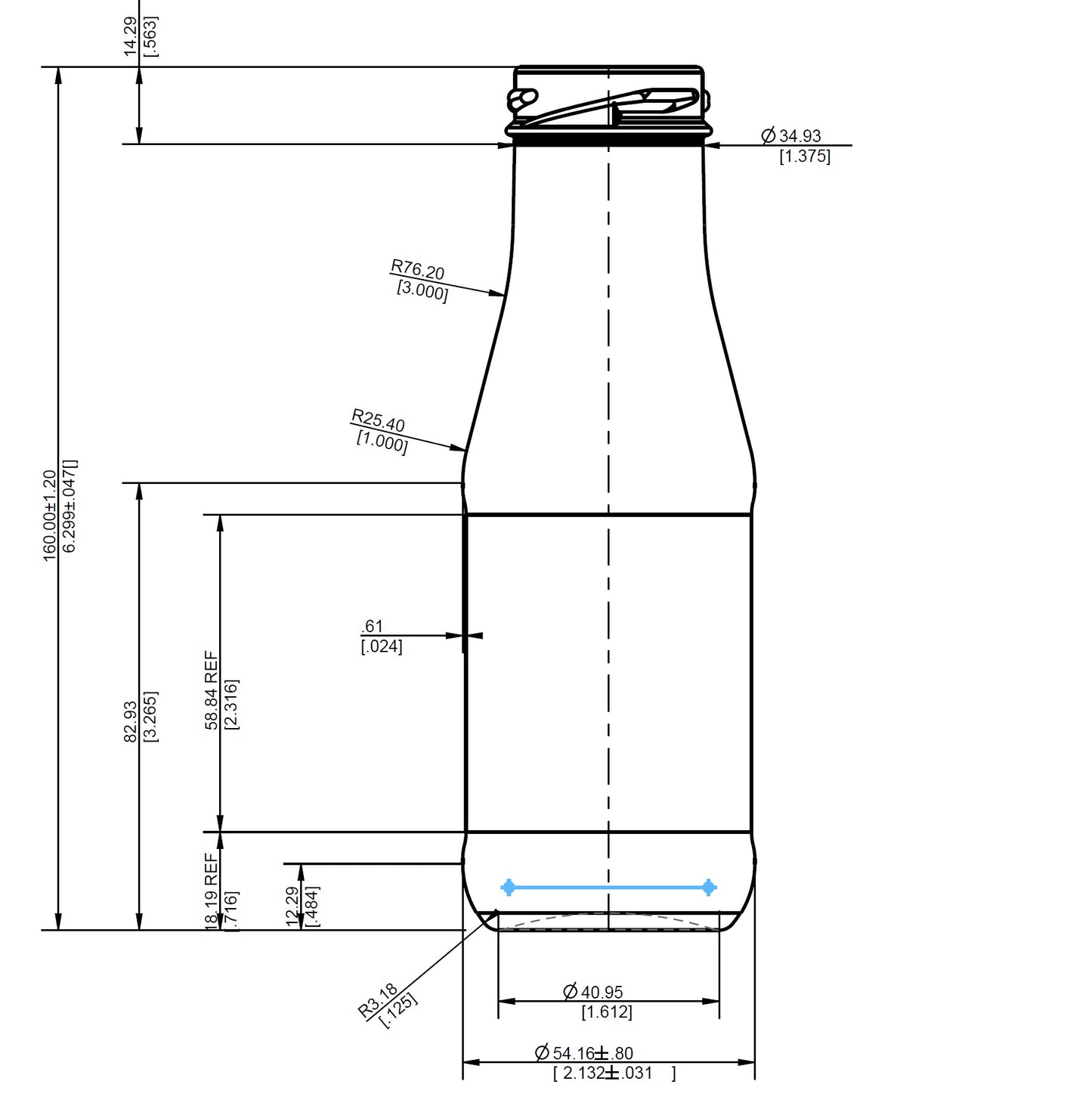 ENVASE DE VIDRIO 4176 FLINT TO X 24 UNIDADES