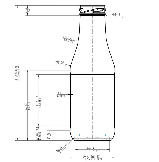 ENVASE DE VIDRIO 4177 FLINT TO X 24 UNIDADES