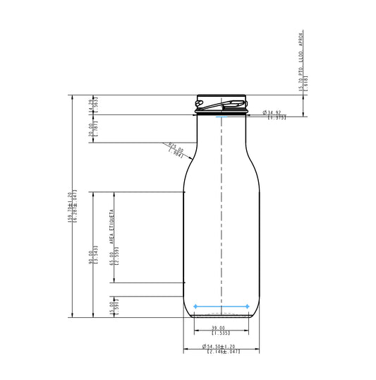 ENVASE DE VIDRIO 4178 FLINT TO X24 UNIDADES