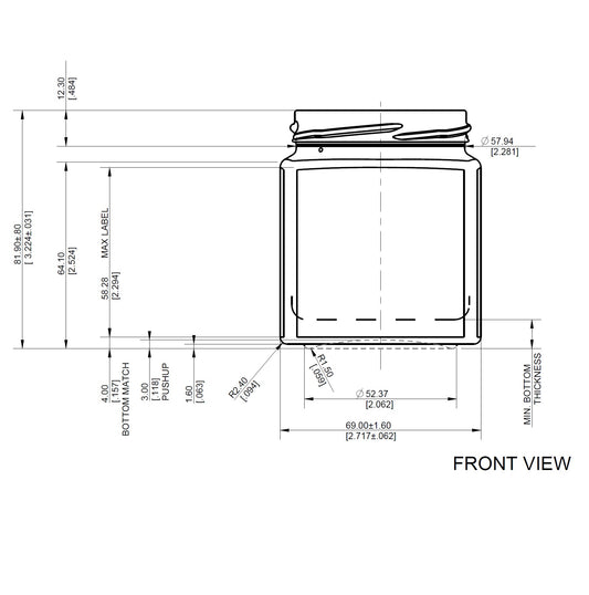 ENVASE DE VIDRIO 4352 FLINT TO X 12 UNIDADES