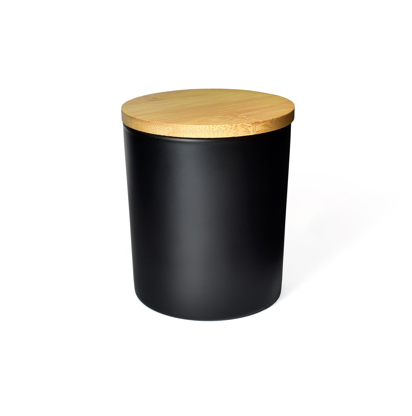 ENVASE DE VIDRIO MB266 ESMERILADO CON TAPA DE MADERA X 12 UNIDADES