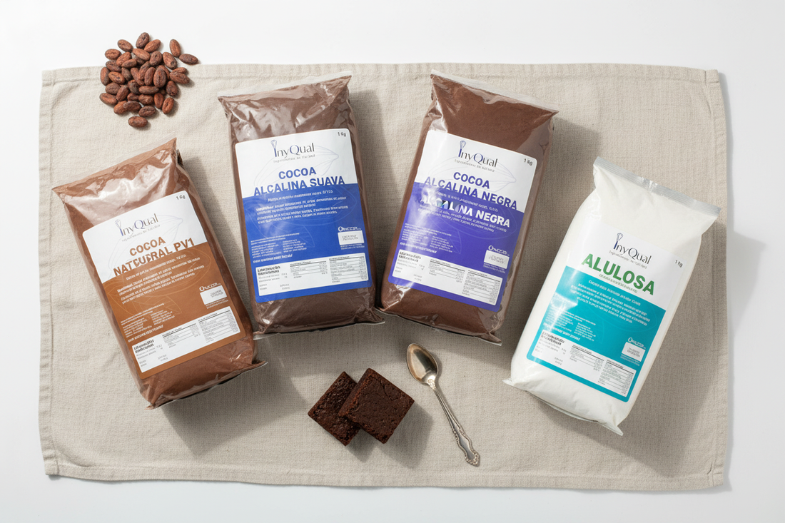  Línea InyQual de Unicor: cocoa en polvo y alulosa AllSweet en presentaciones de 1 kg para emprendedores de alimentos
