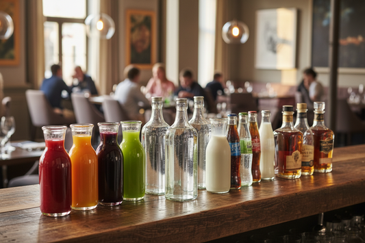 Envases para bebidas: cómo elegir el frasco correcto según el tipo de bebida