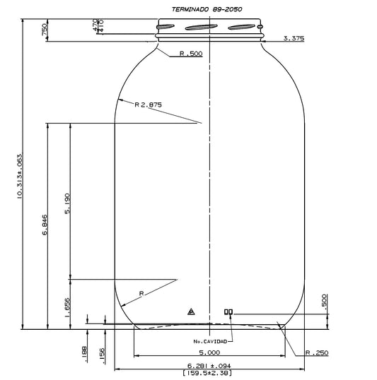 ENVASE DE VIDRIO 1266 FLINT TO X 4 UNIDADES