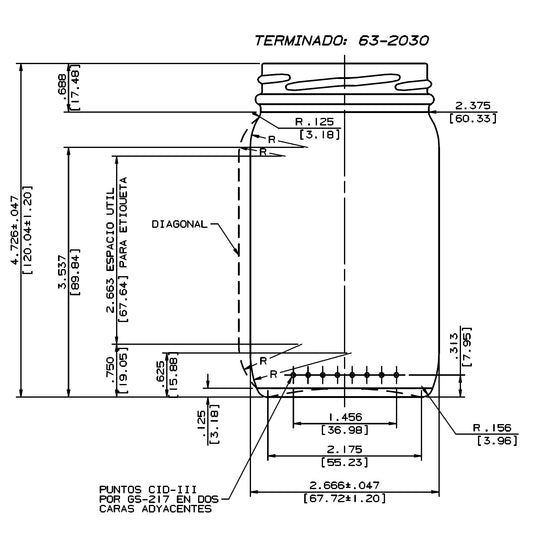 ENVASE DE VIDRIO 3370 FLINT TO X 24 UNIDADES
