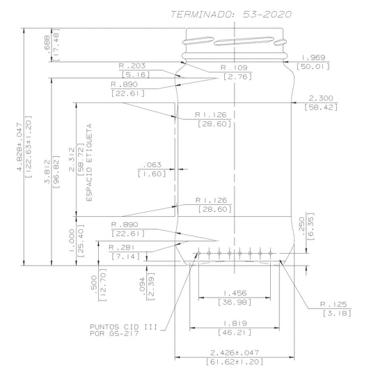 ENVASE DE VIDRIO 3413 FLINT TO X 24 UNIDADES