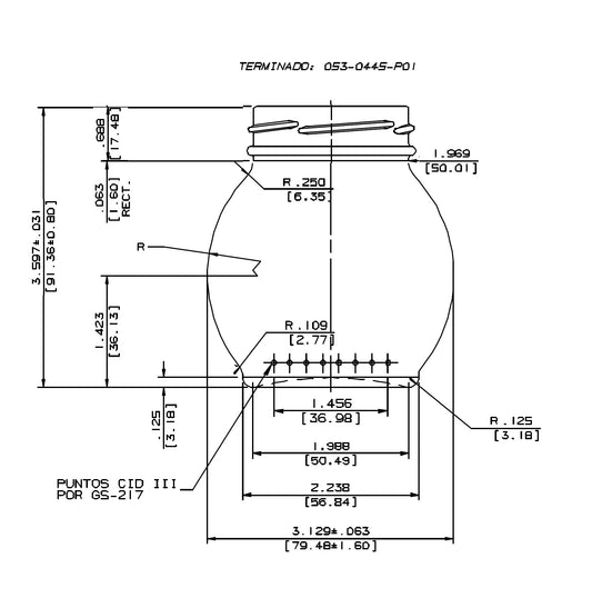 ENVASE DE VIDRIO 3590 FLINT TO X 24 UNIDADES