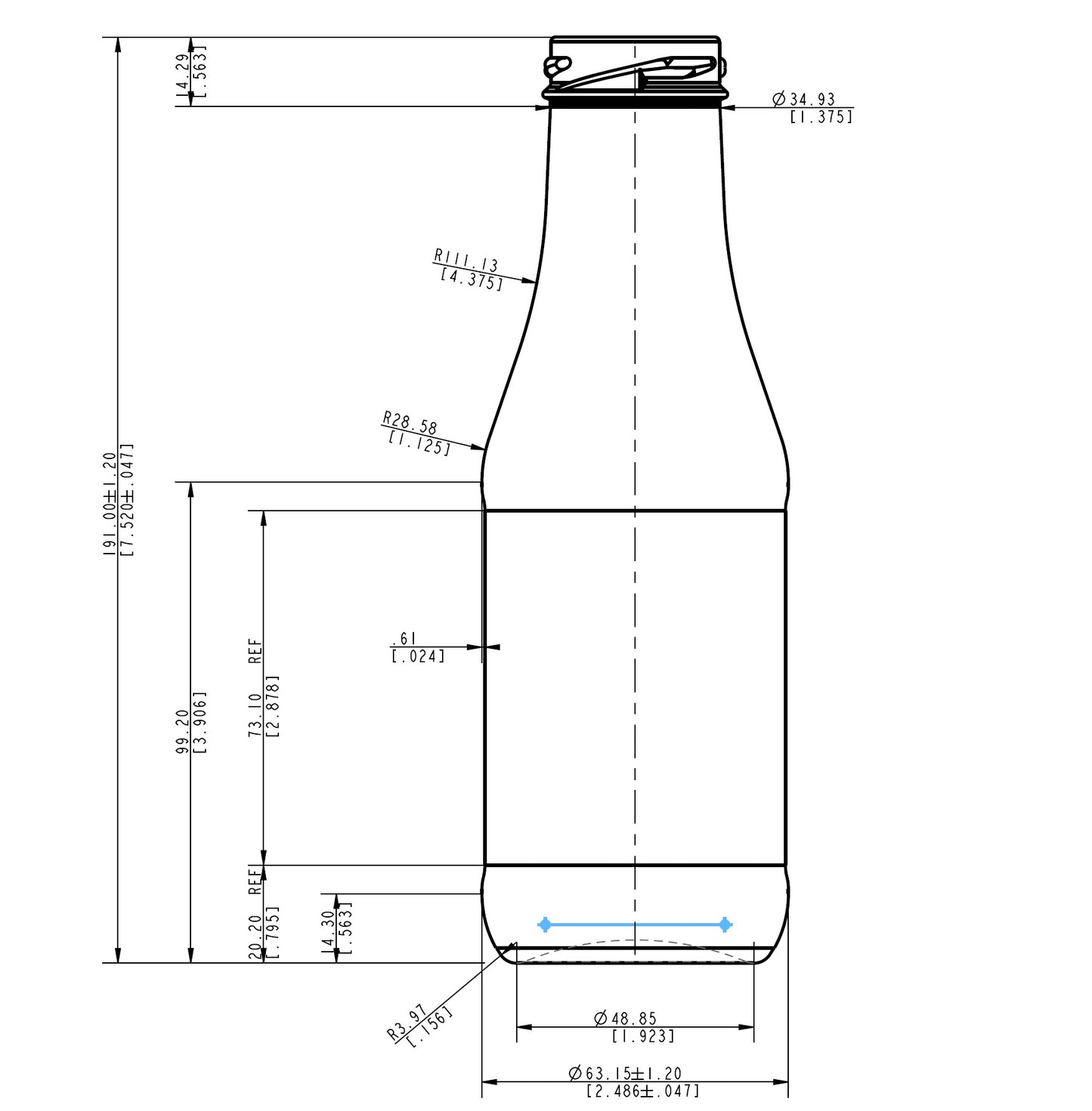 ENVASE DE VIDRIO 4177 FLINT TO X 24 UNIDADES