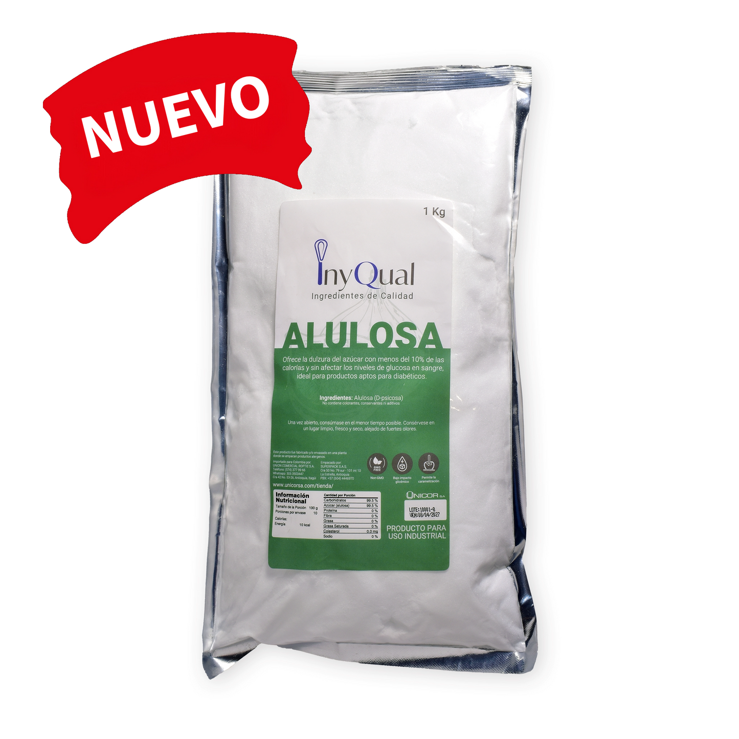 ALLSWEET ALULOSA CRISTALINA EN POLVO X 1 Kg