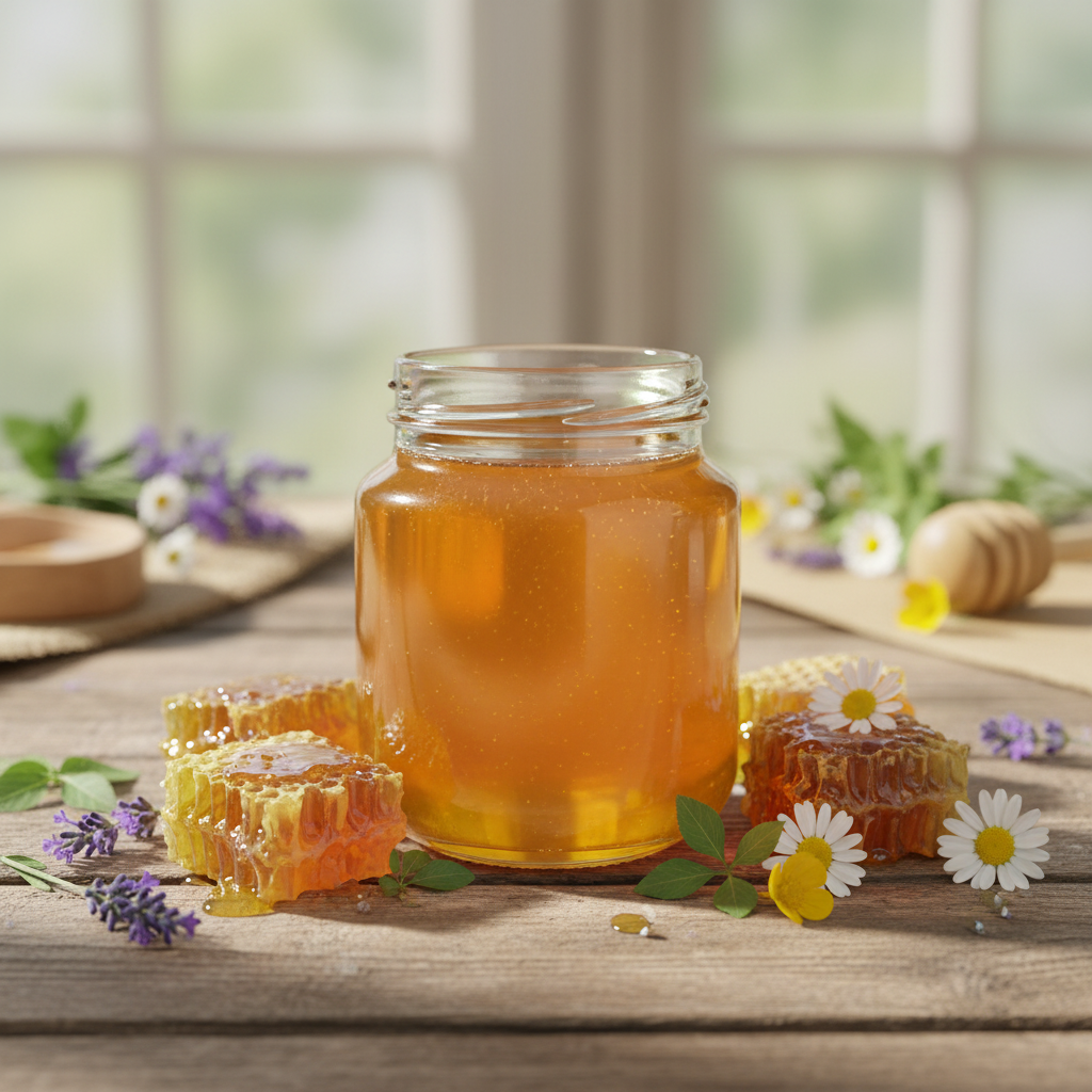 Envase 4186 con miel y panal