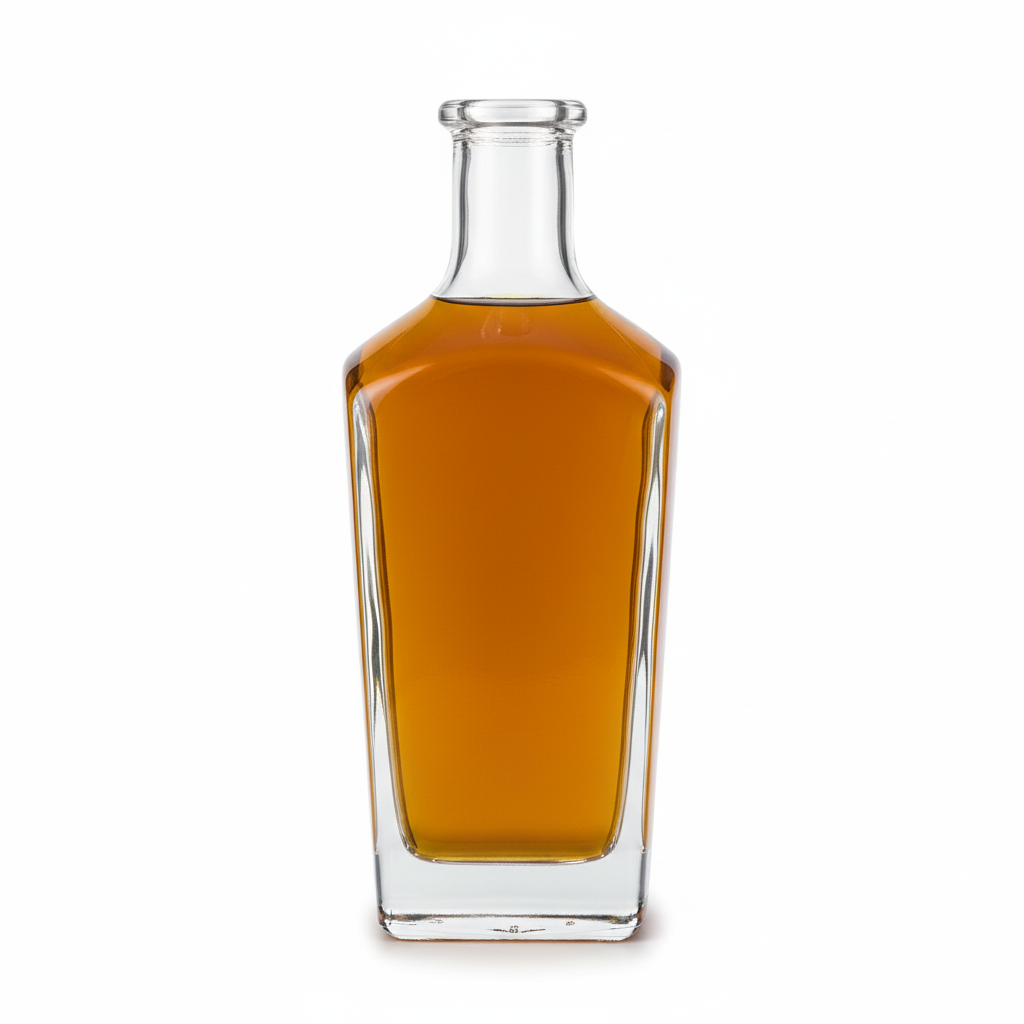Botella Imperial flint 750ml con whisky dorado sin corcho