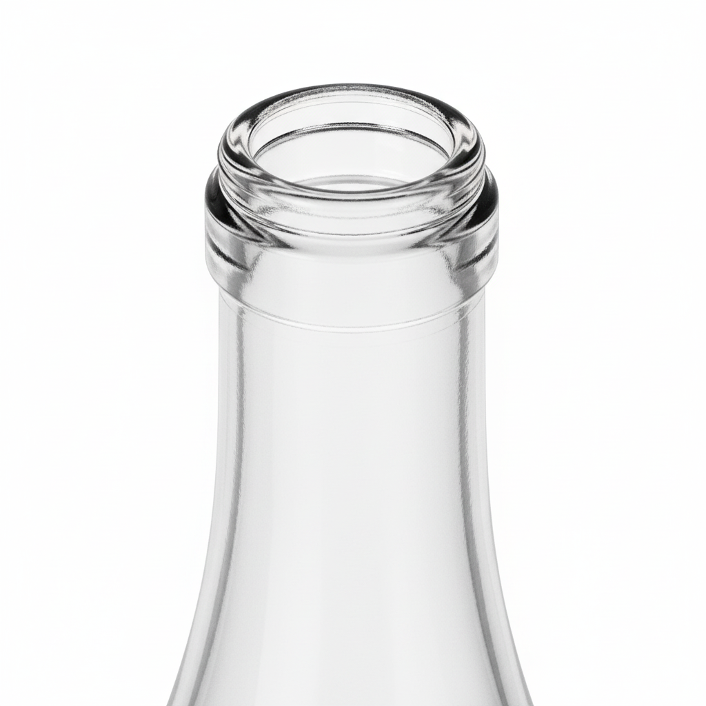 Close-up cierre Pilfer B.28 botella transparente