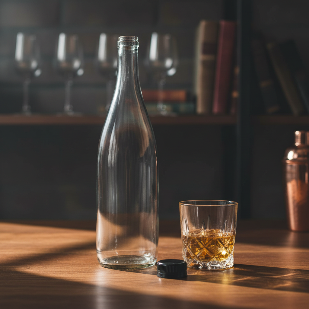 Lifestyle botella flint 750ml mesa de bar artesanal