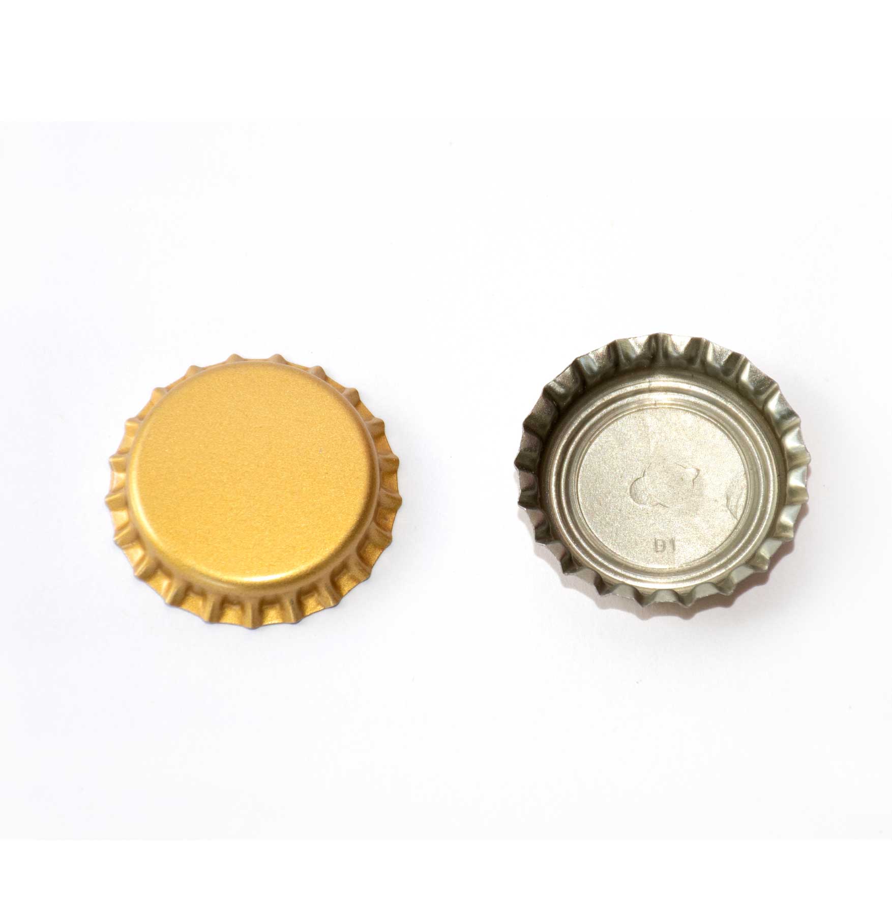 TAPA METÁLICA 26 mm CORONA DORADA