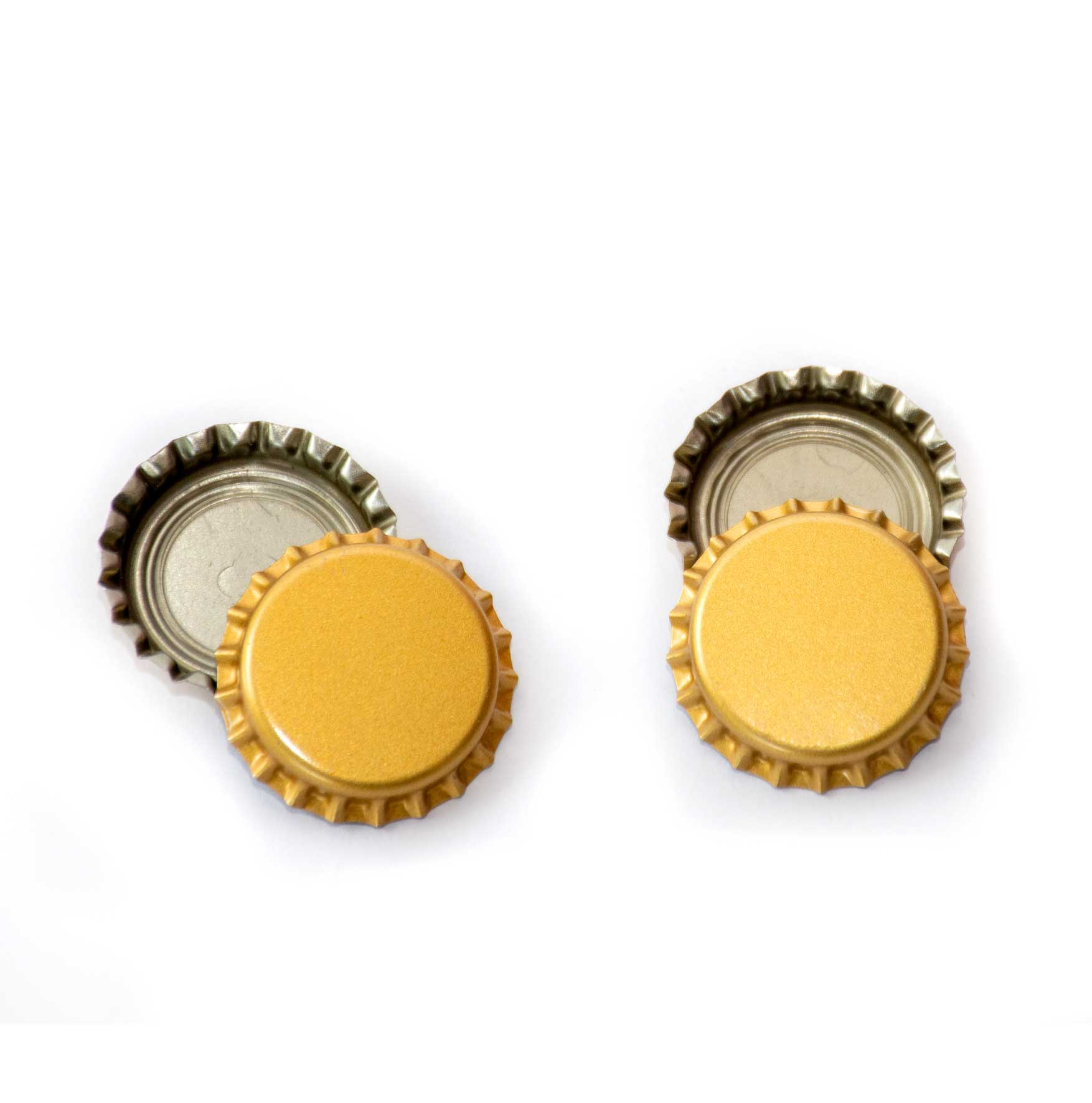 TAPA METÁLICA 26 mm CORONA DORADA