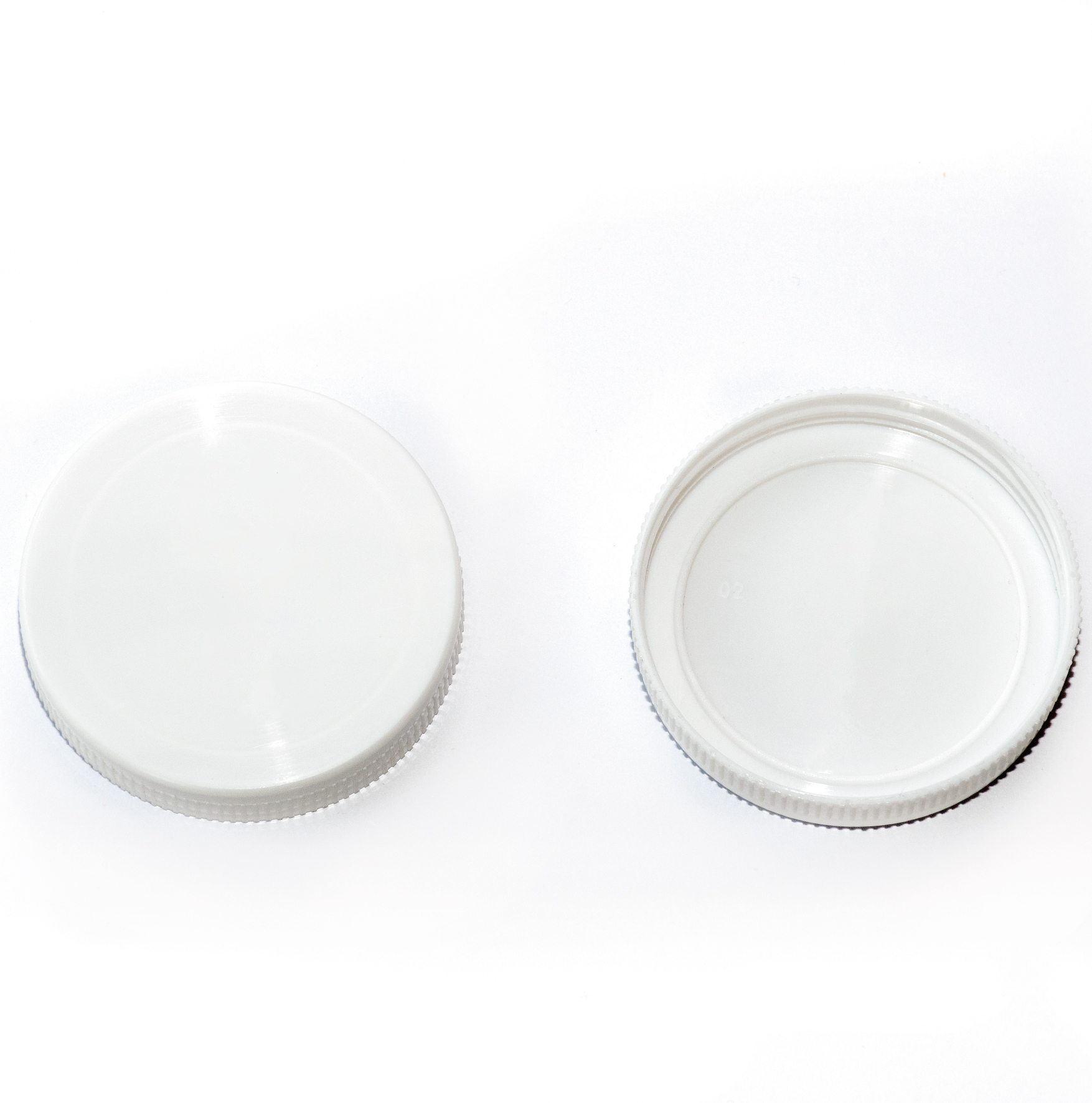 TAPA PLÁSTICA 63 mm ROSCA BLANCA