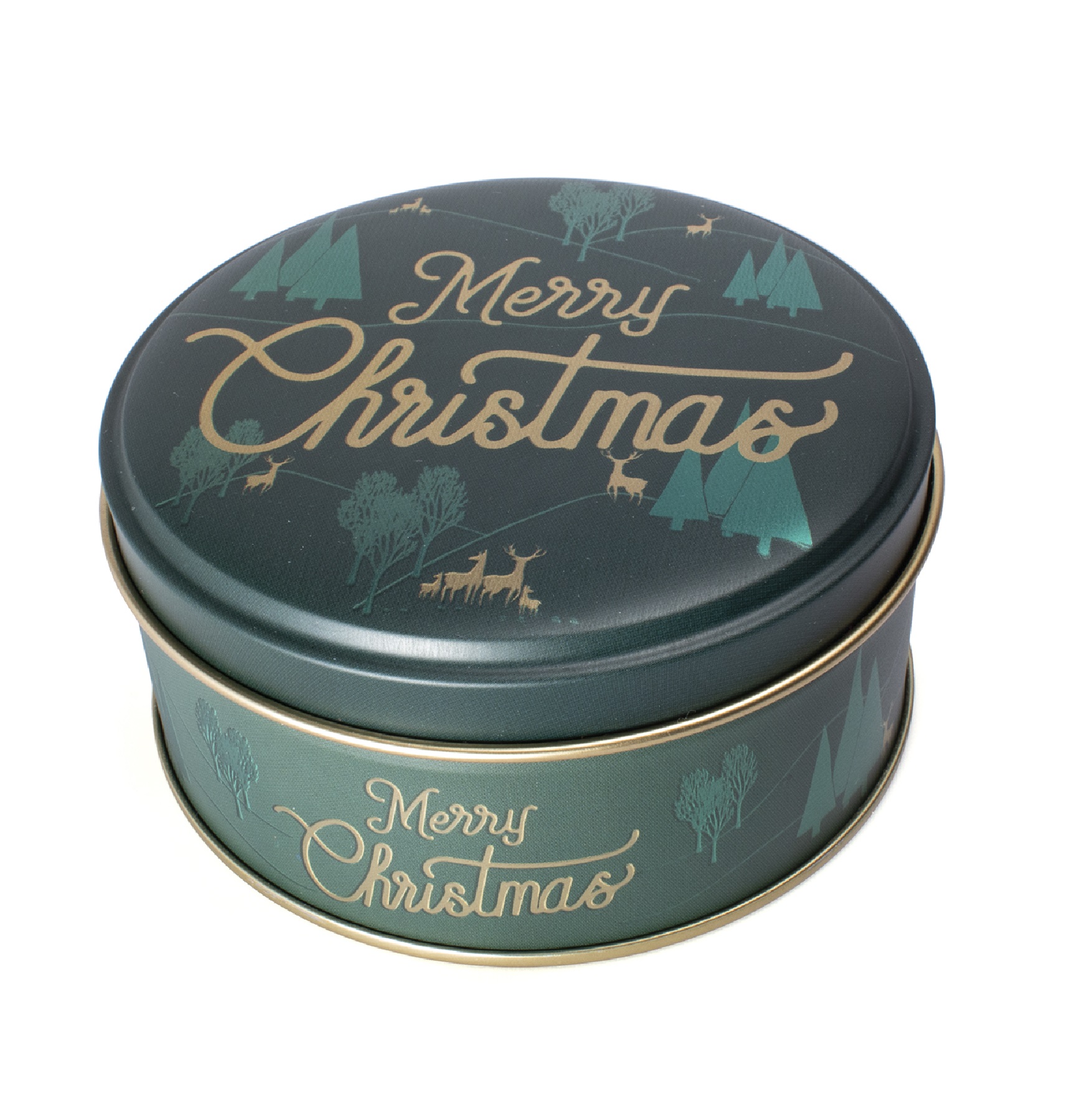CAJA METÁLICA 116X55 FELIZ NAVIDAD VERDE CAJA METÁLICA 116X55 FELIZ NAVIDAD VERDE