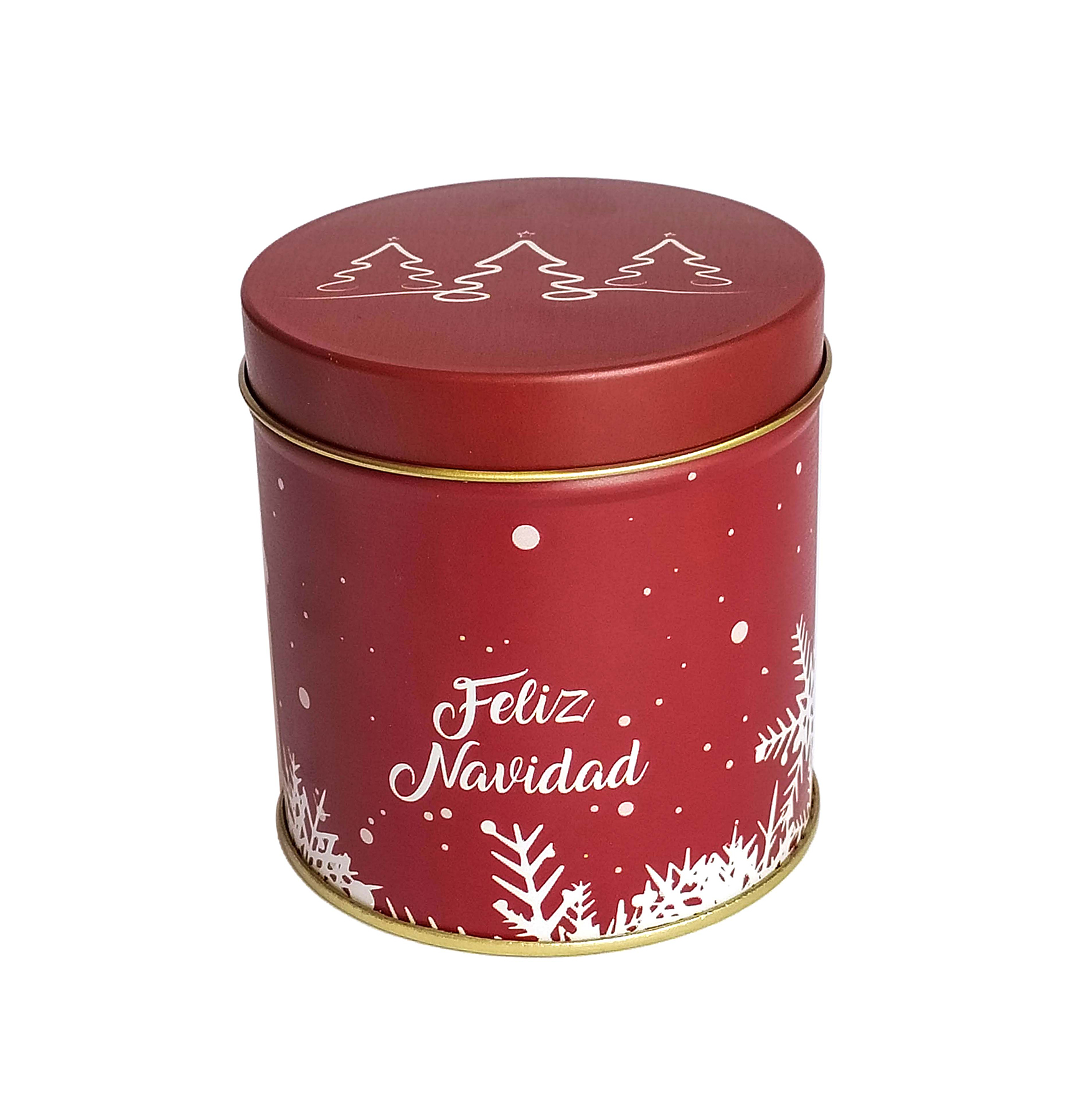 CAJA METÁLICA 88X89 ROJO NIEVE FELIZ NAVIDAD X UNIDAD CAJA METÁLICA 88X89 ROJO NIEVE FELIZ NAVIDAD X UNIDAD
