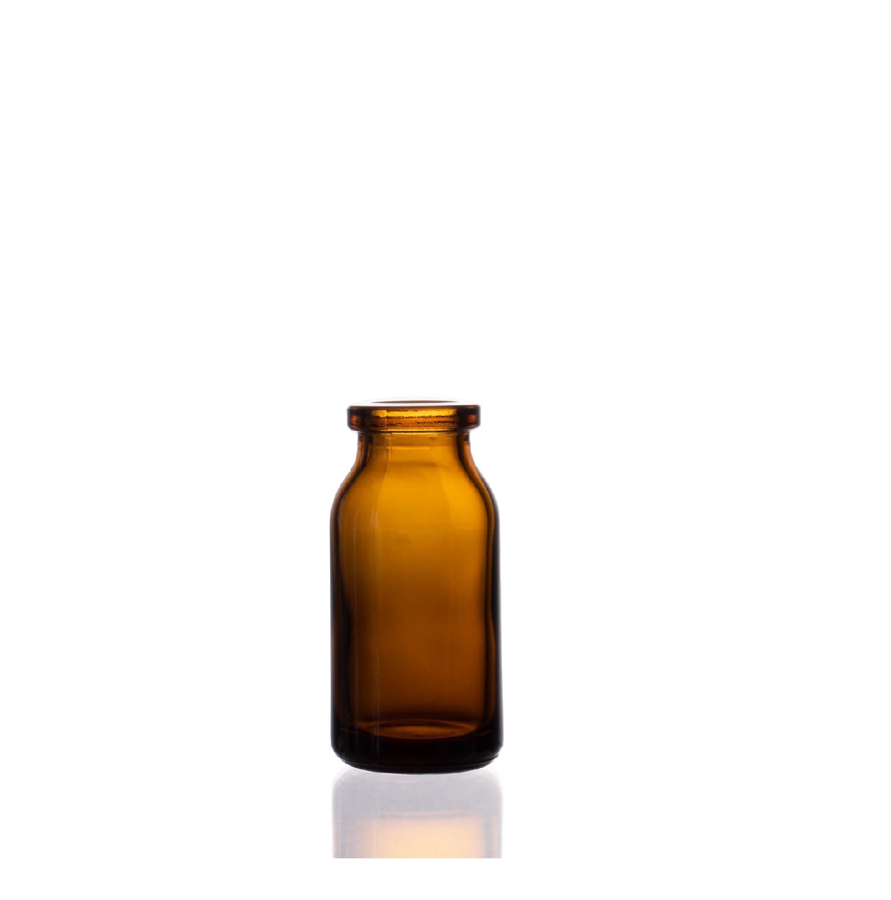 ENVASE DE VIDRIO SH10F AMBAR 10 cc AGRAFE B.20