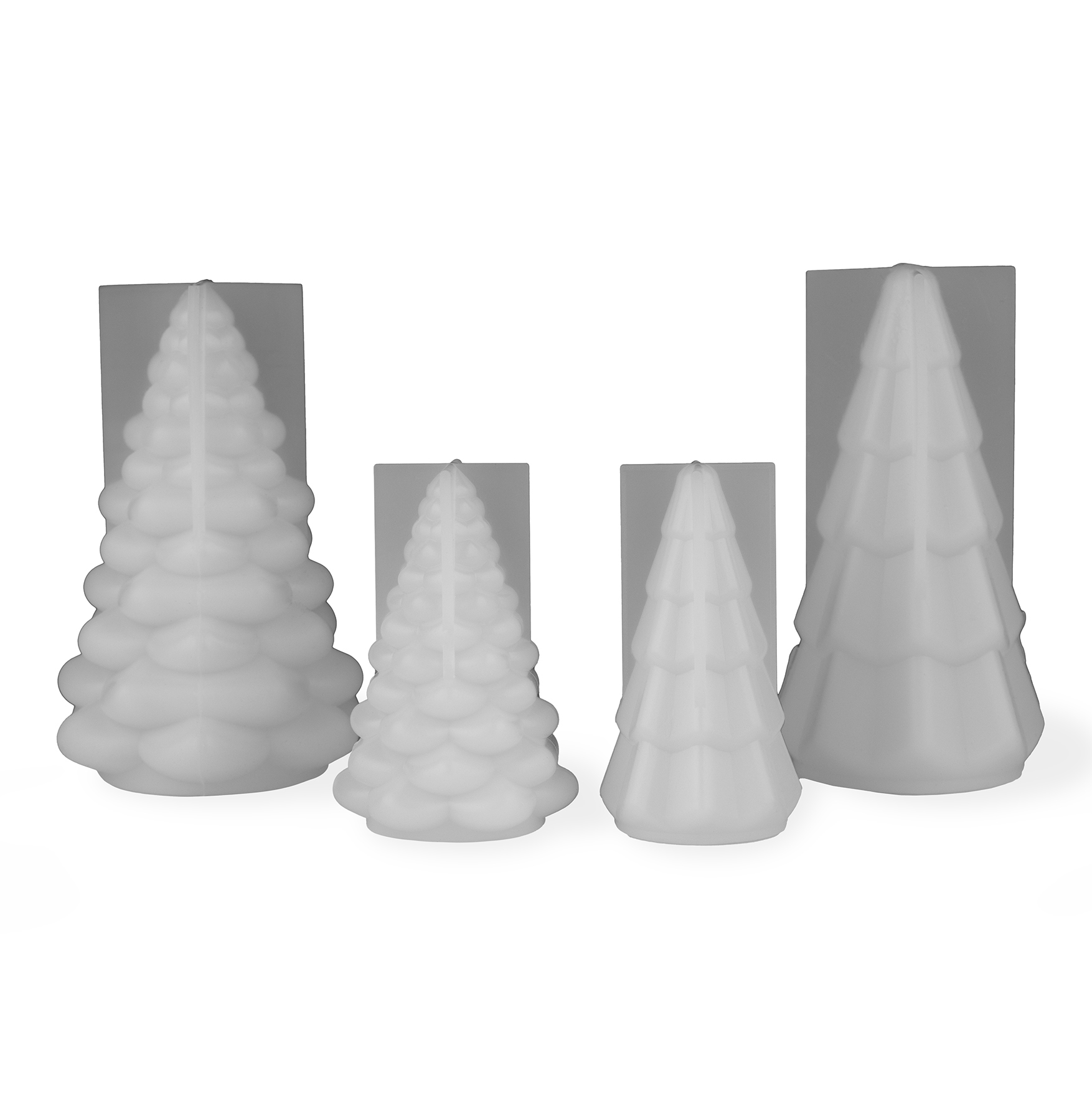 SET MOLDE DE SILICONA ARBOL DE NAVIDAD PEQUEÑO X 2 UNIDADES